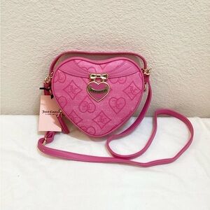 NEW Juicy Couture Juicy Pink Precious Moments Heart Xbody